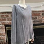 Simply Vera, Vera Wang Simply Vera Vera Wang long sleeved oversized ribbed grey long sleeve top /S /EUC Photo 9