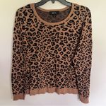 BCX Women’s Juniors  Leopard‎ Print Sweater Size Large Cotton / Rayon Blend Photo 1