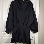 Black Hooded Tennis Skirt Sweatshirt Stripes Mucha Studio Size Medium NWT Photo 7