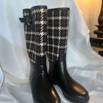 Banana Republic  Tweed Plaid Brown Rain Boot Size 8 Photo 1