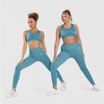 Gymshark • Vital Teal Blue Seamless Leggings Athletic Stretchy Photo 8