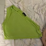 Pretty Little Thing one shoulder neon crop top Photo 0