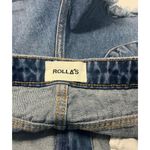 Rolla’s High Rise Slim Dusters Distressed Denim Shorts Women's Size 27 Blue Photo 4