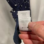 Rails Adorable  navy white polka dot mini wrap dress ruffle trim XS Photo 2