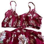 Alohiwai Tropical Hawaiian Print Maxi Dress Cutout Vacation Floral Size XS Women Red Photo 7