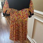 United Colors Of Benetton  Floral Button-Down Dress with Navy Accents Photo 7