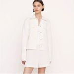 Vince NEW  Women’s Textured Shirt Jacket Bone Photo 4