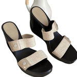 Calvin Klein Yanz Wedge Shoes Tanâand Brownâ Size 8.5 Photo 0