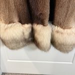 1960s Genuine Fur Penny Lane muskrat/mink Coat with Pockets and Fur Belt small Brown Photo 3