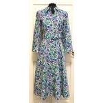 Talbots NWT  Fit & Flare Spring Fleur Poplin Shirt Dress with Belt 2 Photo 6