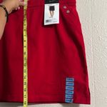 Rafaella  Bold Red Skort with Silver Buttons Fits Your Shape Moves With You Photo 4