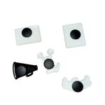 Black and White Cheerleading Shoe Charms Photo 1