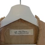 We The Free  Small Oversized raw hem Linen blend long sleeve Photo 3