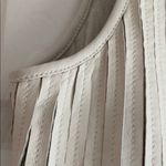 Ecru  White Genuine Leather Tank Top Size Medium Photo 5