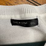 SHEIN Curve 0XL Colorblock Striped Long Sleeve Sweater Women's White Size undefined Photo 2