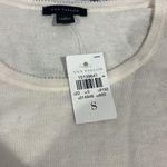 Ann Taylor Pullover sweater Size large Cream Black Lace Front Long Sleeve Sz S. Photo 7