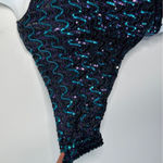 THREE FLAGGS Vintage Sequin Top Maximalist Glam Eras Concert Unique Funky Fun Photo 1