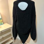 Something Navy  Black Metallic Balloon Sleeve Dress. Medium Photo 3