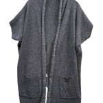 Athleta Women's Restful Cocoon Wrap Knit Cardigan Navy Fall Winter Cozy Size S Photo 0