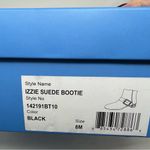 Jack Rogers Izzie Ankle Boots Size 8 Black Faux Suede Buckle Block Heel Photo 7