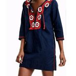 J.Crew NWT  embroidered beach tunic Dress Embroidered Bohemian Photo 2