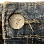 Pilcro and the Letterpress Pilcro Anthropologie Classic Denim‎ Pencil Skirt Size 28 Back Ruffle High Waist Photo 5