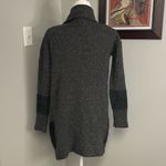 Vince  grey wool cardigan oversized chunky colorblock size XXS long two toned Photo 2