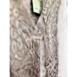 ee:some  Animal Print V‎ Neck Blouse Top Women's Size S Balloon Sleeve Photo 2