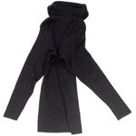 Saint Laurent Vintage Lambswool Roll Tab Turtle Neck Black Sweater sz 40 Photo 13