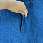 Ralph Lauren Lauren pinstriped high waisted wide leg blend summer size 14 Photo 5