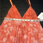 French affair  NWT Babydoll gown with lace. Size small color Peach Echo Photo 9