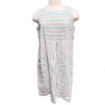 J.Jill Love Linen Striped Short Dress With Pockets Size M Petite Photo 2