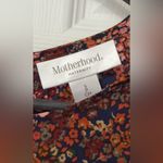 Motherhood  Floral Maternity Dress - Navy and Red Photo 1