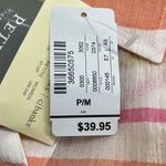 Christopher & Banks NWT Yellow Pink Orange Striped Button Down 3/4 Sleeve Top Photo 7