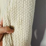 LOUNA Ivory Embroidered Puff Sleeve Floral Chunky Knit Sweater Size Small Photo 9