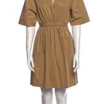 3.1 Phillip Lim Dress 2 Khaki Cotton Twill Short Sleeve Minimalist Neutral Trip Photo 0