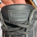 Coach leatherware sneakers black leather size 9.5 Photo 6
