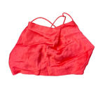 ZARA  ORANGE SATIN TIE BACK CROPPED BLOUSE Photo 3