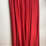 vtg Cameron Blake Dress Womens 10 Red Beaded Evening Gown Formal Prom Strapless Photo 3