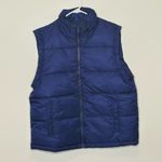 We Wore What Zip Off Sleeve Puffer Navy Jacket Womens Size Extra Small Photo 7