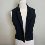 BCBGMAXAZRIA  Women Black Crop Alejandro Vest Size Small Photo 1