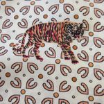 J.Crew NWT Petite Silk-twill Button-up Shirt in Dusty Ivory Roaming Tigers 8P Photo 2