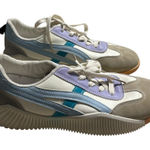 Shu Shop Sneakers Women's Size 41 10 Lace Up Tennis Shoes White Blue Purple Photo 0