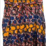 Karan free size midi length multi color print tie waist skirt. Size M Photo 2