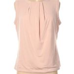 Karl Lagerfeld PARIS Nayli Blush Pink Front Pleat Sleeveless Top NWT L Photo 8