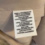 Ann Taylor Ann‎ Taylor Beige Textured Sheath Dress with Black Lace Waist Detail Size 12 Photo 6