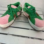Jeffrey Campbell  Limit Platform Sneakers in Green / Pink Size 8 NWOT Photo 7