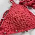 Pink Crochet Bikini Top Photo 3