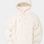 UGG  Asala Hoodie in white with ribbed cuffs and hem size medium Photo 0