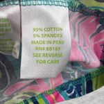 Lilly Pulitzer  Sz XS Michele Top Palm Reader V-Neck Short Sleeve Bright Colors Photo 6